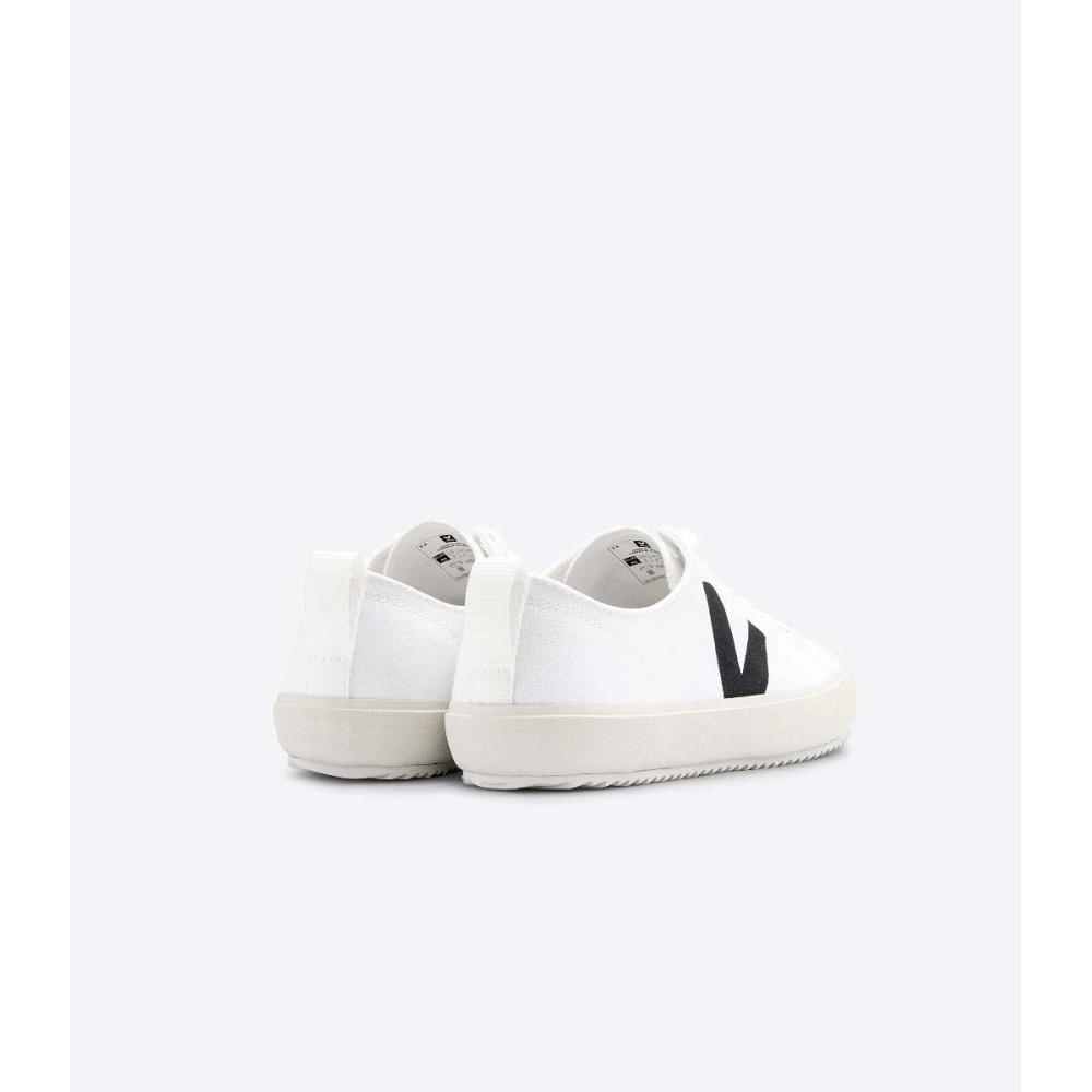 White/Black Men's Veja NOVA CANVAS Shoes | AU 248NWY